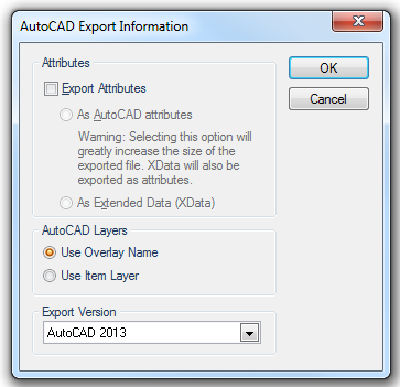 AutoCAD DXF Export Format